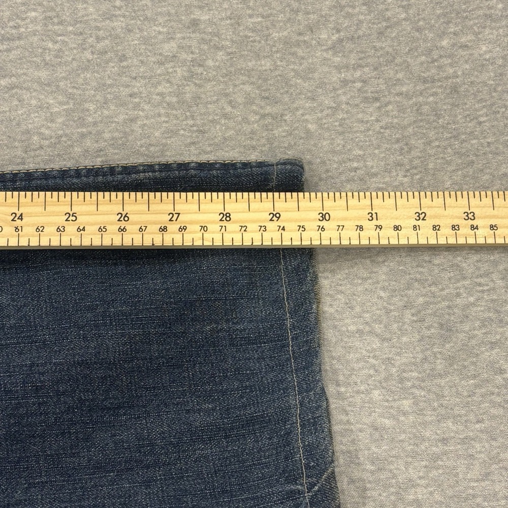 American Eagle Low Rise Boot Jeans Men's Size 36x32 (Fits 38x29.5) Dark Wash - Picture 6 of 9